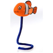 6" Orange Clown Fish On 18" Bendable
