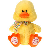 11" Sitting Duck W/Easter Egg Trim -