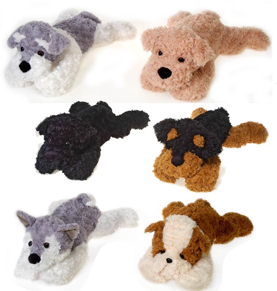 Wholesale Stuffed Dogs 22", Assorted Breeds, Laydown