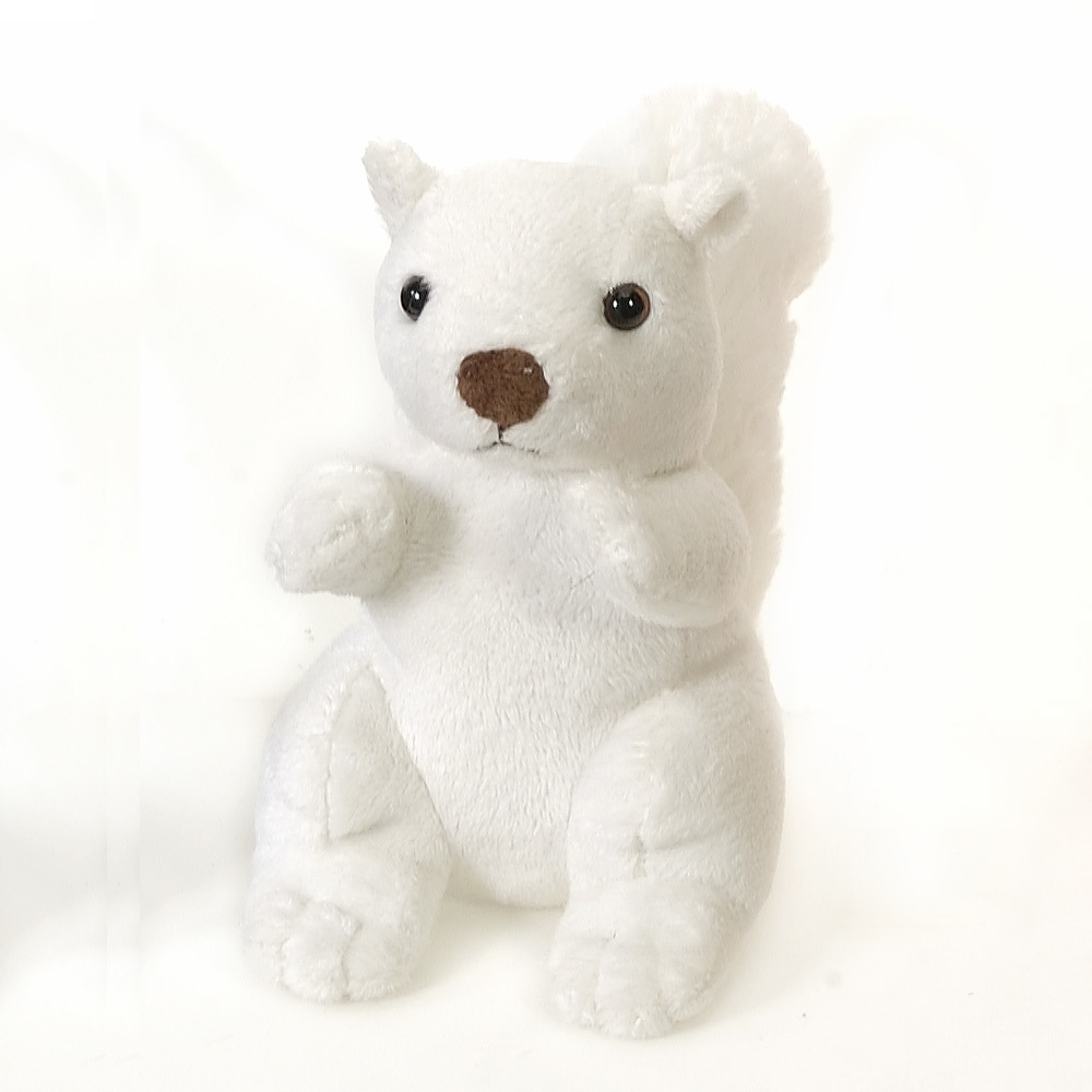 Wholesale Stuffed Animals - White Squirrel, Ages 3+, 6"