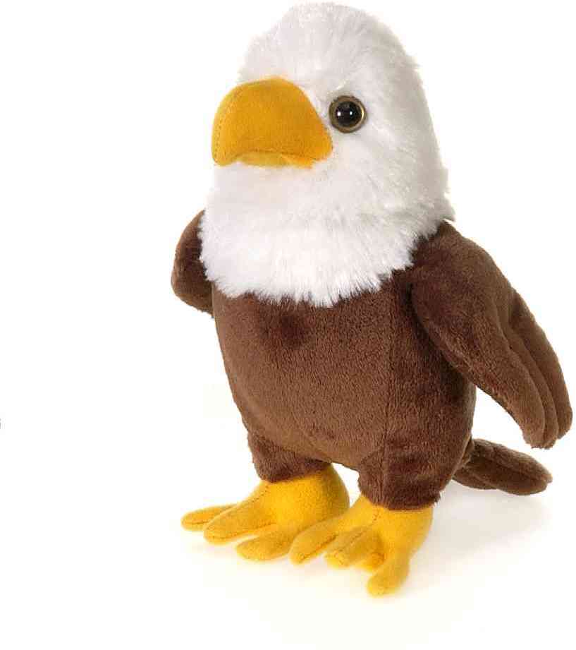 Wholesale Stuffed Eagle Toys Polyester, Ages 3+, 7"