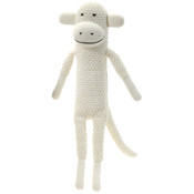 17" Paul Frank White Crochet Knitted Monkey