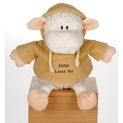 7" Lamb With Jesus Loves Me Sweat Shirt