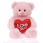 17" Pink Cuddle Bear