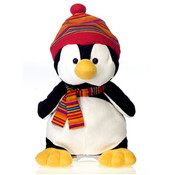 11" Penguin W/Hat &amp; Scarf