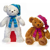 22" 2 Asst. Bears - Brown, White