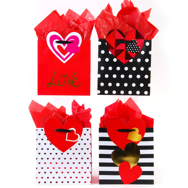 Wholesale Valentine Heart of Gold Gift Bag - Large(120x.39)