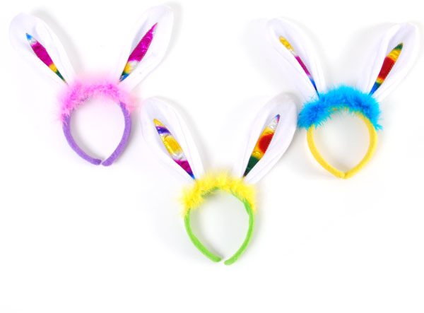 Wholesale Easter Headband With Ears and Fur(72x.75)