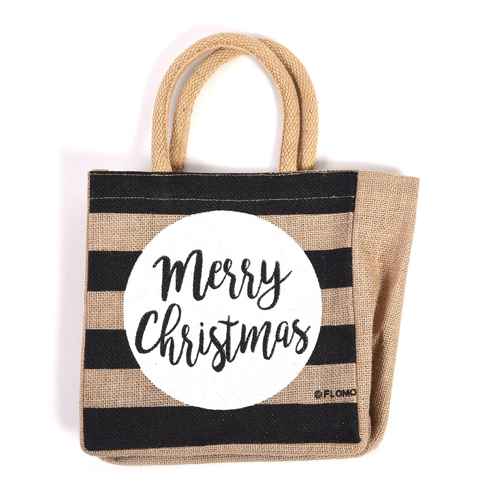 jute christmas bag