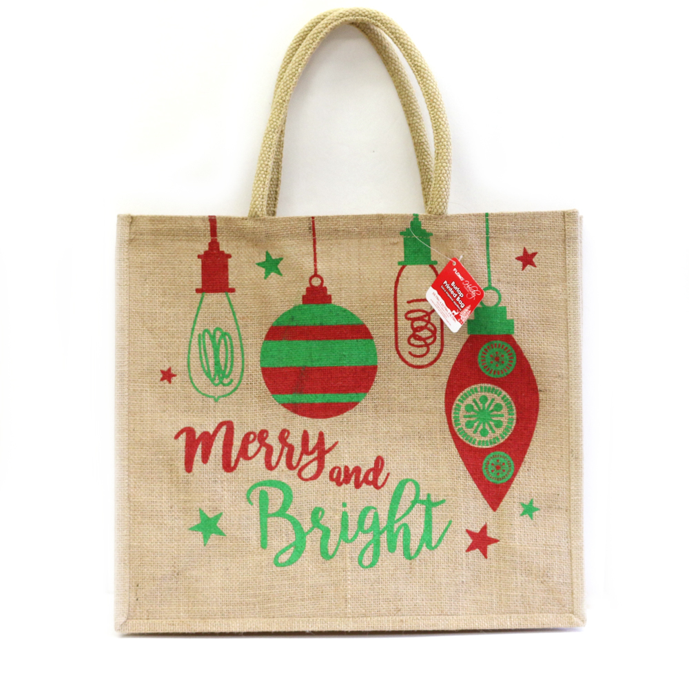 jute holiday gift bags home goods