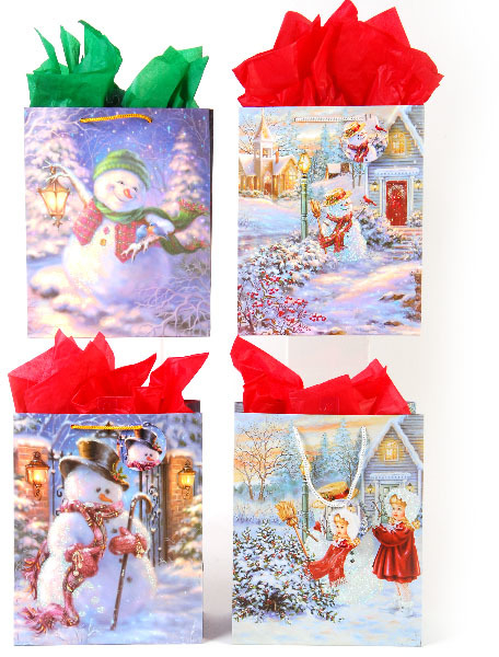 Wholesale Super Classic Snow Buddies On Matte Gift Bag(48x.78)