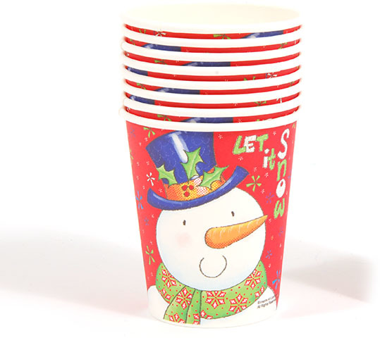 Wholesale Let It Snow Printed Cups(36x.55)