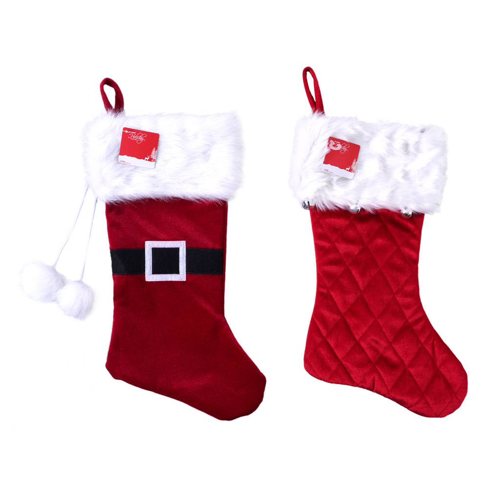 Wholesale Christmas Velvet Stocking | DollarDays