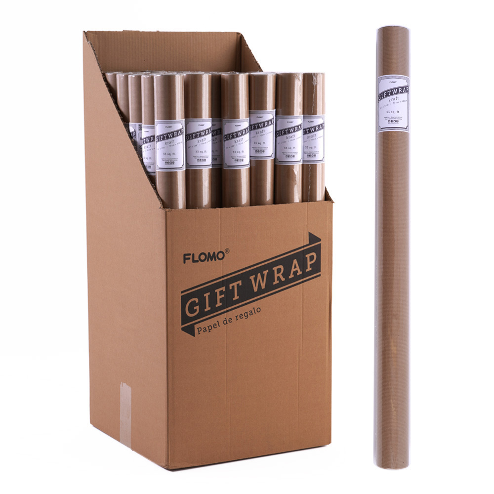 Wholesale 33' Solid Brown Kraft Wrapping Paper DollarDays