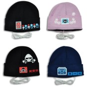 Gadget Gear Knit Hat with Built In Headphones Wholesale Bulk