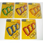 Rolson 3 pc Carabiners set