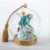 Boy Angel Memory Globe Ornament