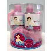 Spa Candy Strawberries and Sugar Shimmer Set