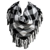 Checkered Tasseled Scarves