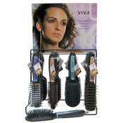 Viva Pastel Hairbrush Display 4 Styles, 4 Colors No Round Brush