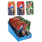 Pepsi Wild Cherry, Pepsi Vanilla &amp; Mountain Dew Lip Balms in Counter Display