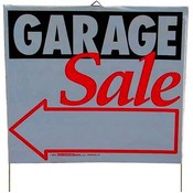 Plastic Lawn Sign 14' x 16' - 'Garage Sale' Wholesale Bulk