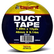 Silver Duct Tape 1.89" x 10 Yards x 7.5 Mil. Thickness In PDQ
