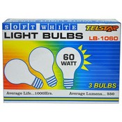 Telstar 60 Watt Soft White Light Bulb 3 pk
