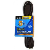 Household Extension Cord 5 Ft. Brown