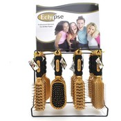 Hair Brush Display Gold/Black 4 Assorted Styles