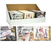 CA Wine Beverage Napkins 3 Assorted Styles 10"x10"