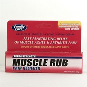 Family Care Extra Stength Muscle Rub Cream Pain Reliever Cream