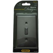 Stanley Single Switch Plate Antique Pewter