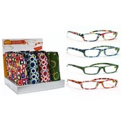 Retro Reading Glasses with Neoprene Case