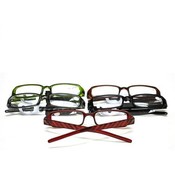 Georgio Caponi Lazer Striped Plastic Reading Glasses Assorted  Powers &amp; Colors