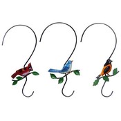Metal 'S' Hook with Bird for Plant Hanging Assortment Wholesale Bulk