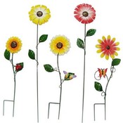 Metal Flower Garden Stake Assortment
