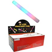 4 Multi Led Light Foam Party Tube 19"