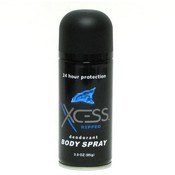 Xcess deodorant body spray  24 hour protection