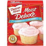Duncan Hines Snack White Confetti Cupcake Mix