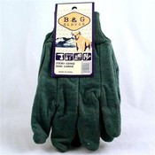 B &amp; G Green Cloth Heavy Duty Work Gloves