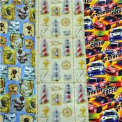 Masculine Roll Wrap 30' Wide 6 Asst Wholesale Bulk