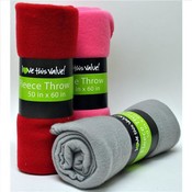 Fleece Throw Solid Assorted 50x60"