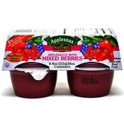 Applesnax Applesauce with Mixed Berries 4oz Cup