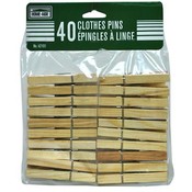 40 Clothes Pins Wood