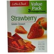 Lottie &amp; Beck Value Pack Strawberry Gelatin 3 Pack