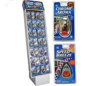 Chrome Aroma/Speed Breeze Assorted Car Air Freshener Floor Display