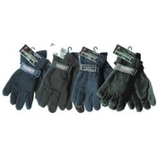 Mens Polar Fleece Gloves Assorted (More Black)