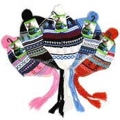 Kids Print Hat, Ear Cover Fleece Lined Assorted