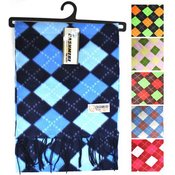 Scarf Argyle Cashmere Feel Assorted Colors